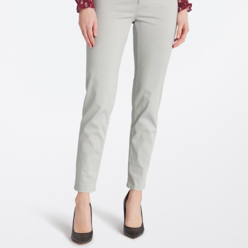 Lila Ryan Zuri Skinny Crop Pant Light Grey Size 12